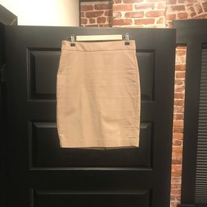 Tan Pencil Skirt